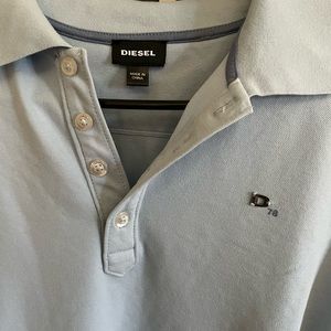 Diesel Men’s Light Blue Polo Size Medium